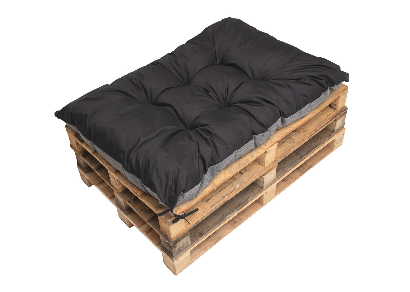 Cojin palé 120x60cm, cojines de banco negro, cojines de sofá, cojín de jardín, cojín exterior/interior, cojín de asiento, cojín palé