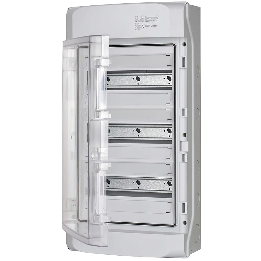 F-TRONIC NEPTUN Rozdzielnica Natynkowa 3x12 Hermetyczna IP65 Transparentna