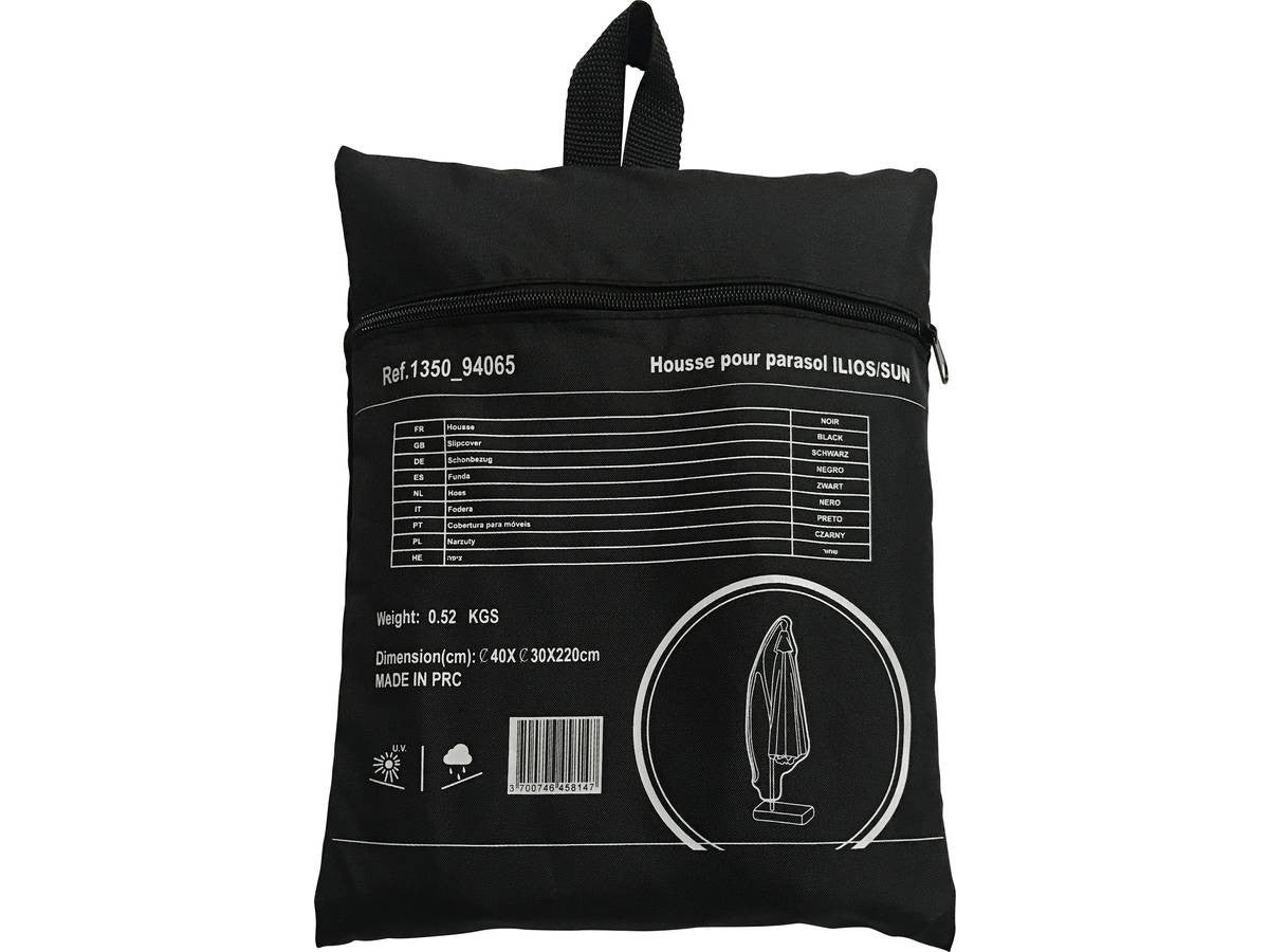 Parasol jardin déporté Alu 