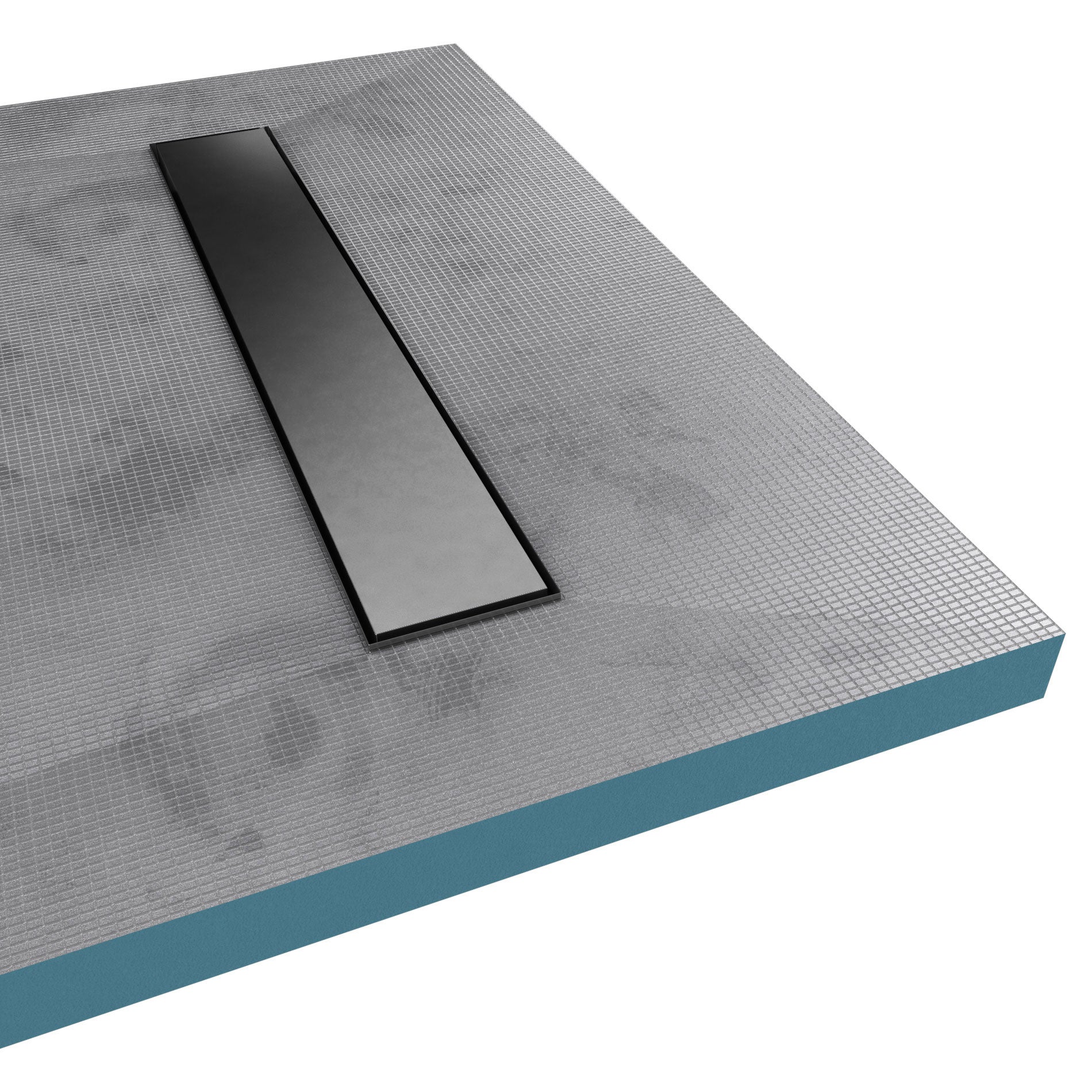 RECEVEUR DE DOUCHE A CARRELER 90x140CM RECOUPABLE AVEC BONDE CANIVEAU - 2