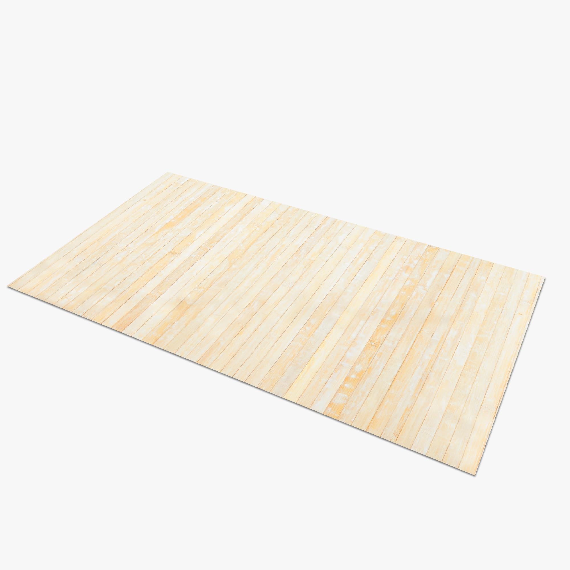 Tappeto Bamboo Style 50x280cm - Passatoia In Legno, Fondo Antiscivolo, Design Shabby Chic, Per Cucina E Bagno - Foto 5