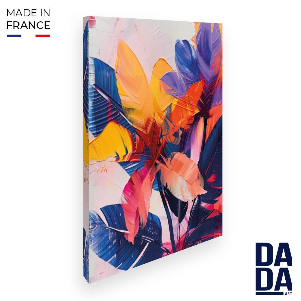 Tableau Déco Toile 50x70cm - Paysage Jungle Arbre Vague - Impression ARTTOR - Design Nature