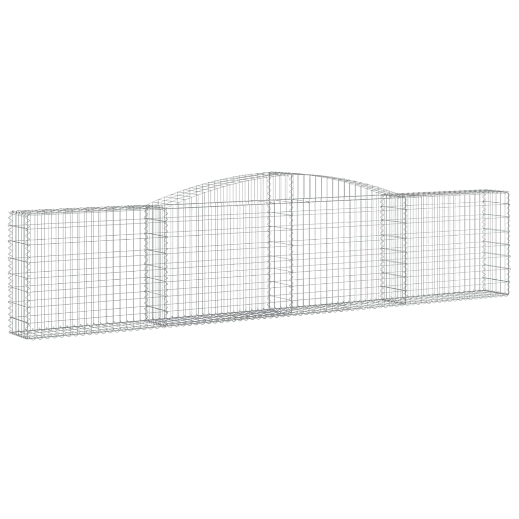 Maison Exclusive - Cesti Gabbioni ad Arco 5 pz 400x30x80/100 cm Ferro Zincato - 3