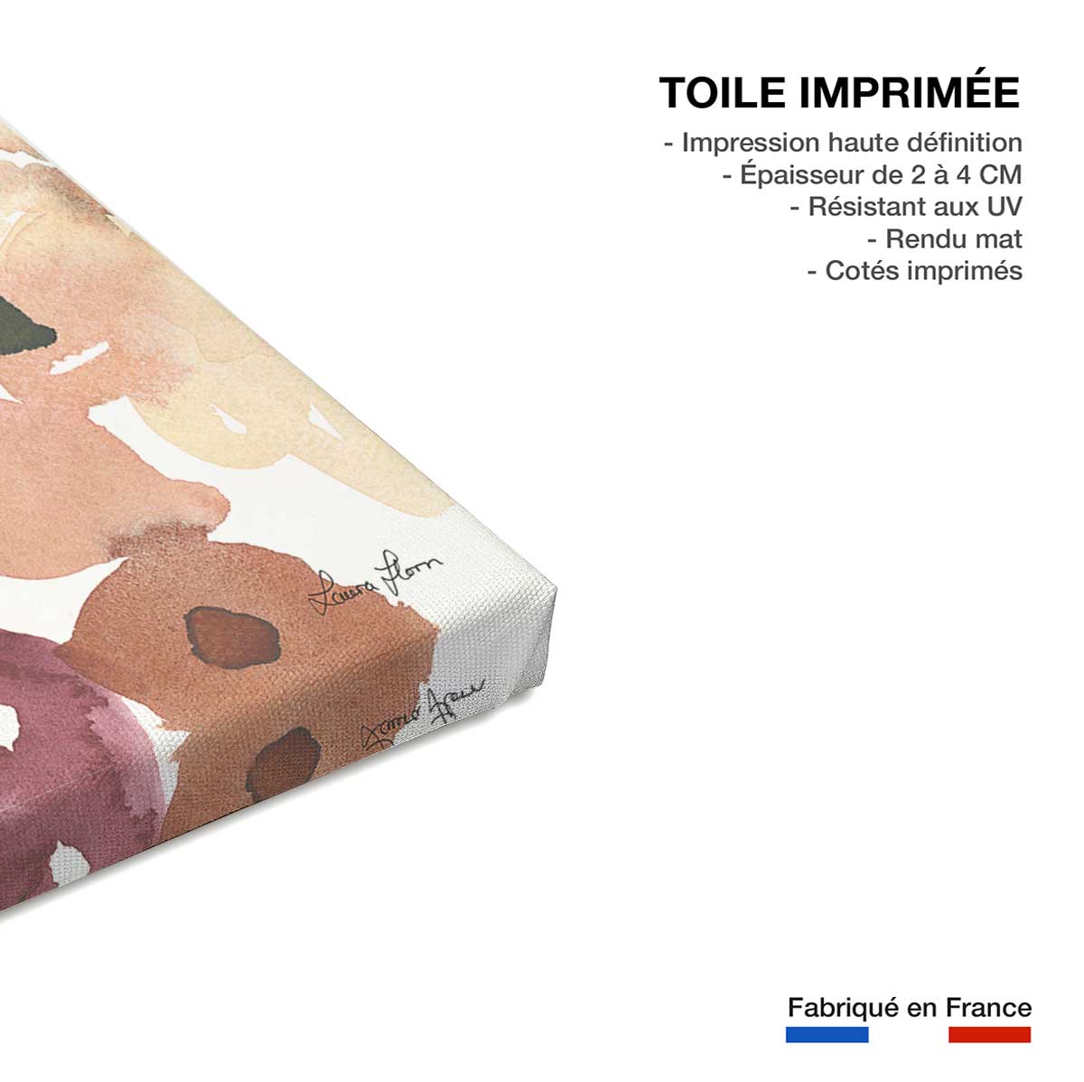 Tableau de fleurs danse du jardin - 60x90cm - 3