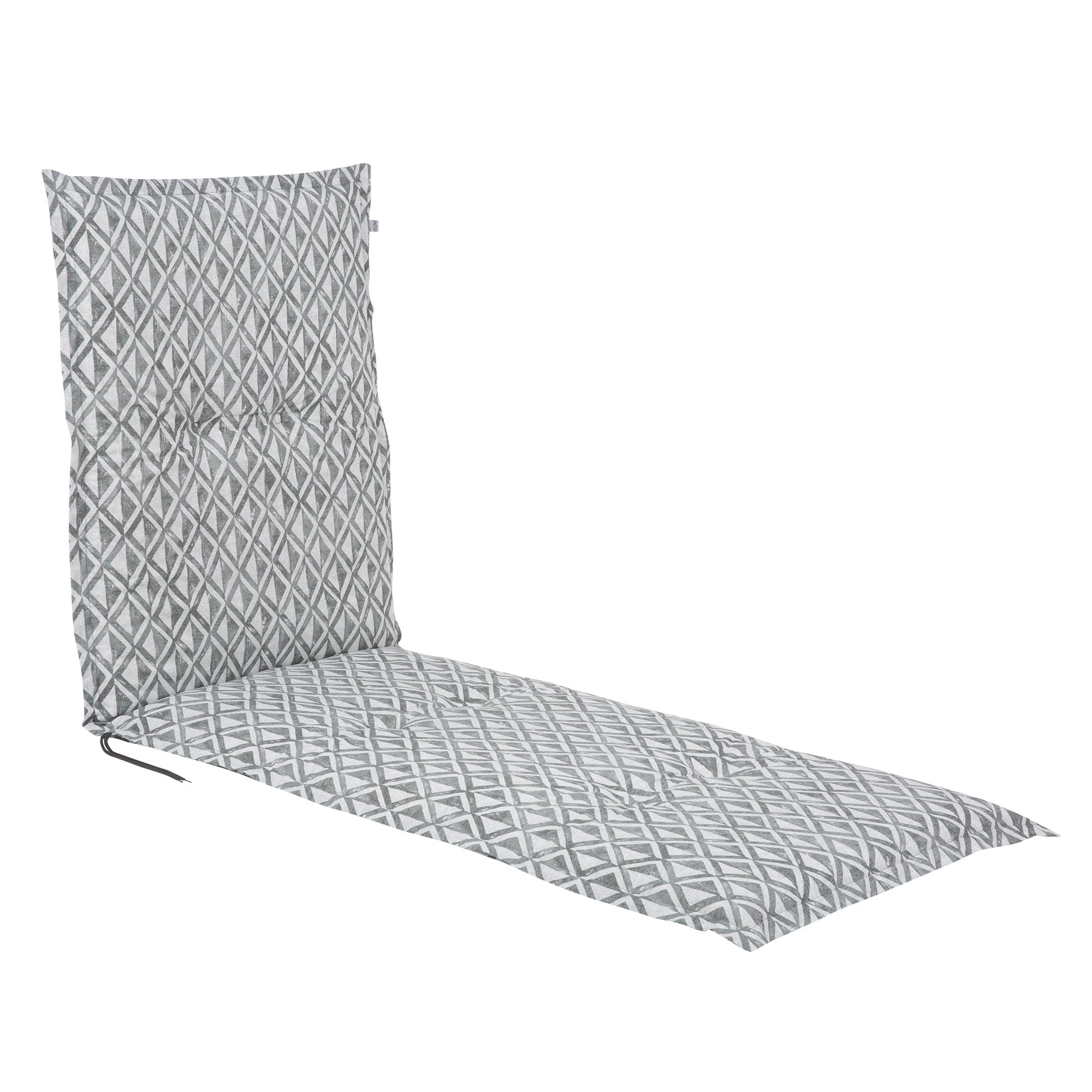 Poduszka na leżak 190cm Malezja Liege geometryczny jasnoszary PATIO