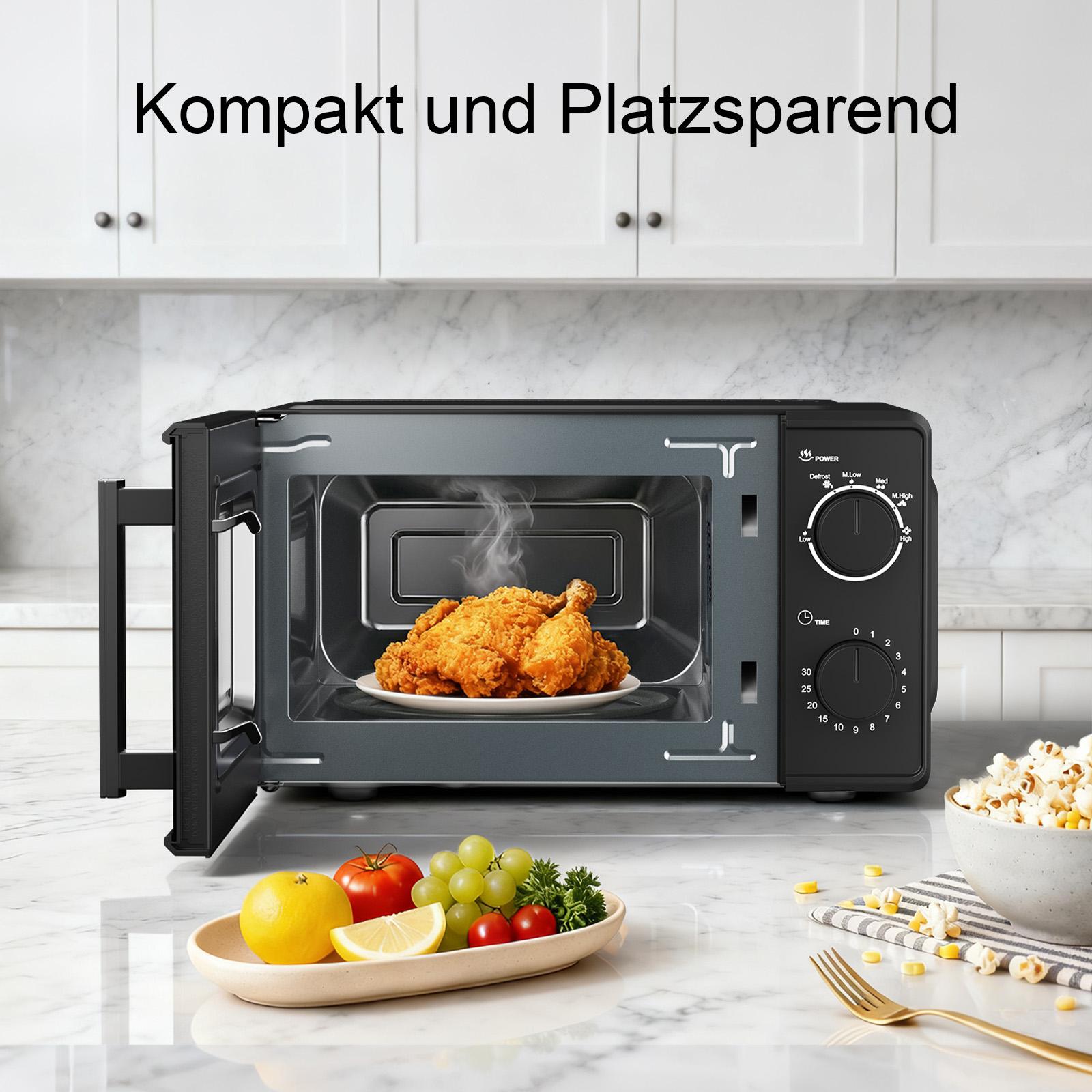 Micro-ondes 20L mécanique compact – Chauffage uniforme 360°, facile à utiliser et à nettoyer - 6