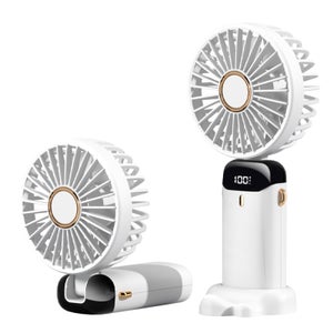Mini Ventilador Portátil Turbo 5 Velocidades 3600mAh 180° Para Viagem E Escrit%c3%b3rio I.1006215031