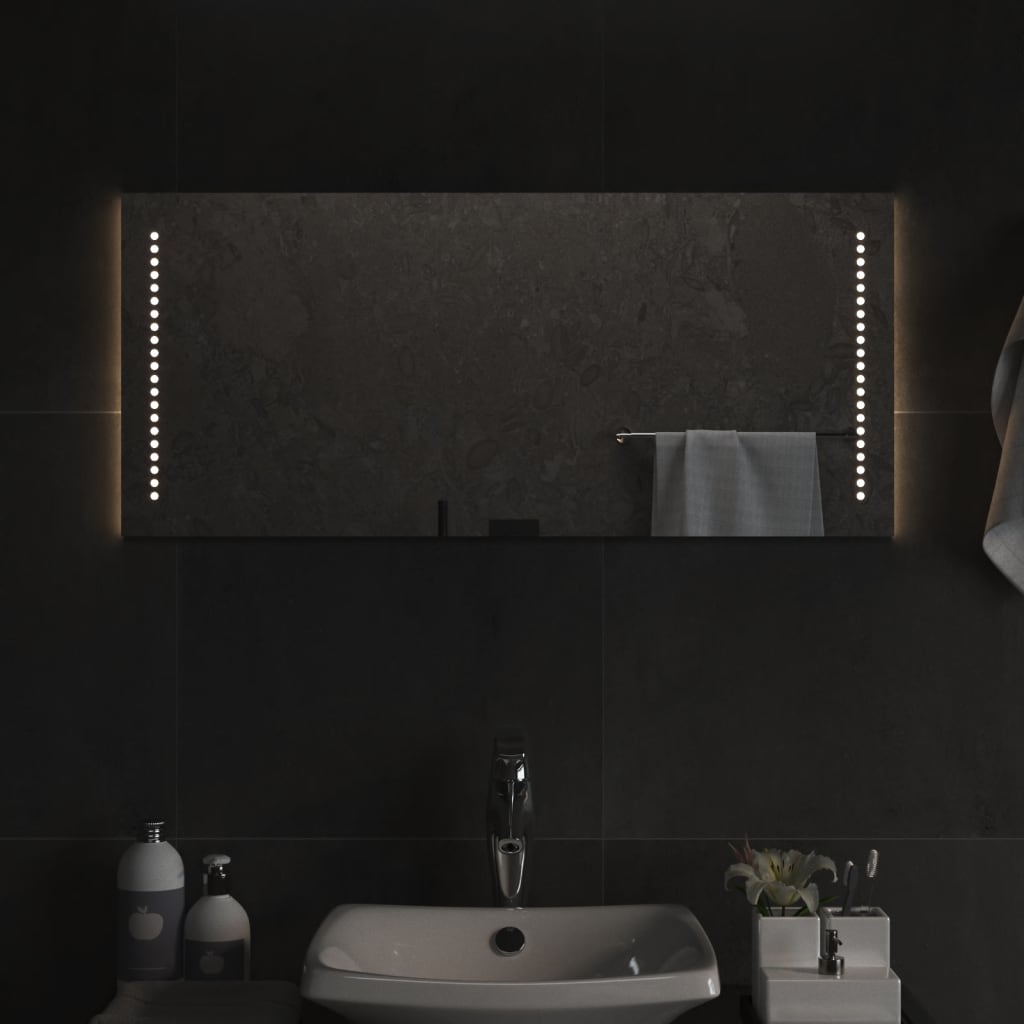 Lustro łazienkowe z LED, 40x90 cm vidaXL