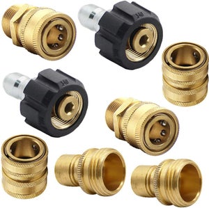 Kit Adaptateur Nettoyeur Haute Pression M22 1/4 Quick Connect - Raccord Rapide
