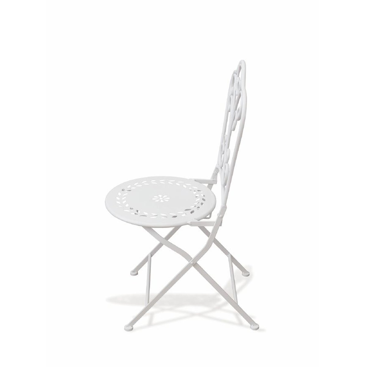 Set tavolo e 2 sedie da esterno in ferro bianco Provence Breakfast - 5