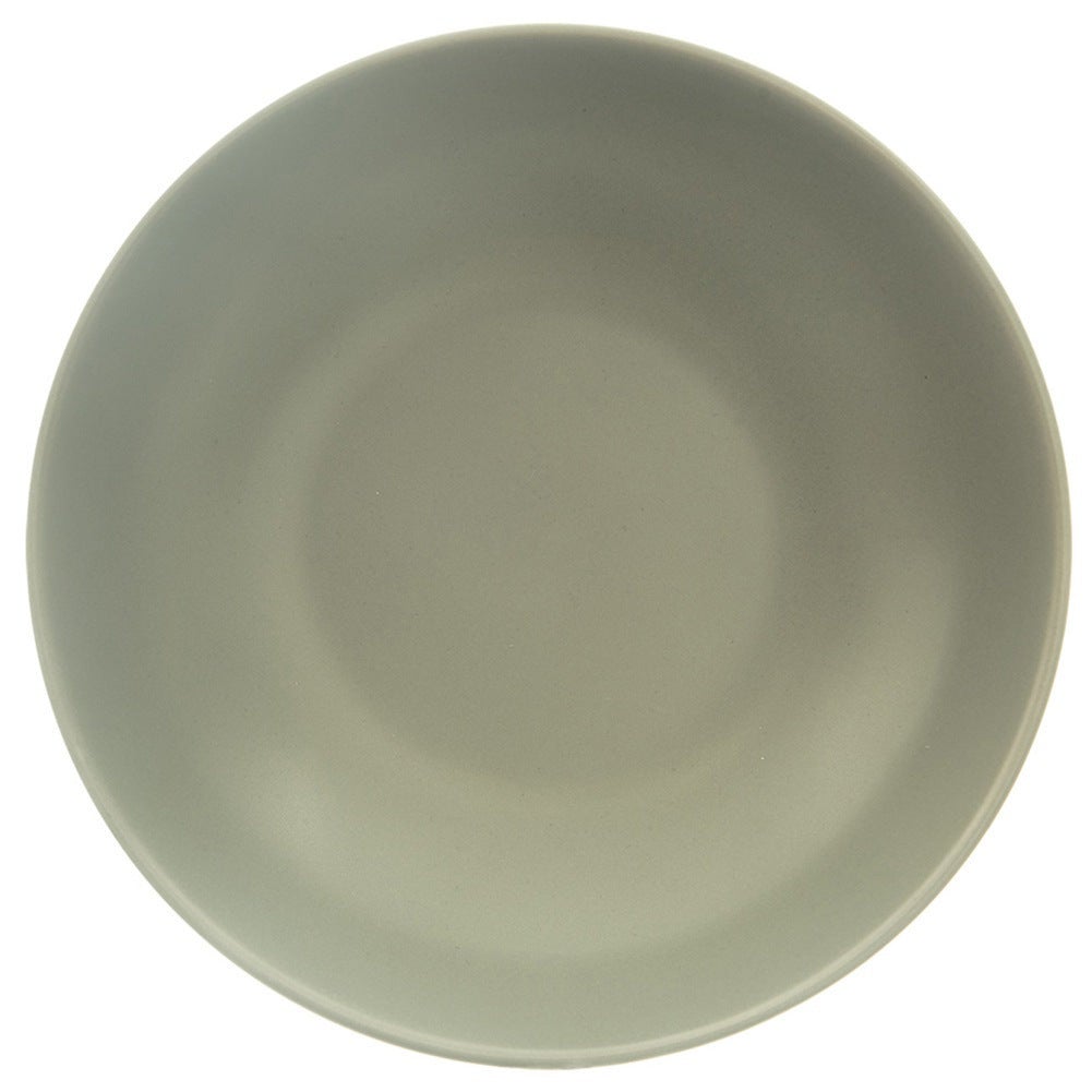 Talerz obiadowy głęboki ceramiczny zielony 20,5 cm