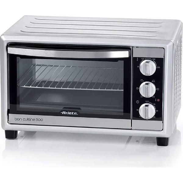 Ariete Horno Eléctrico 985/1 30 L Plata Grill 1500 W Negro , Leroy Merlin