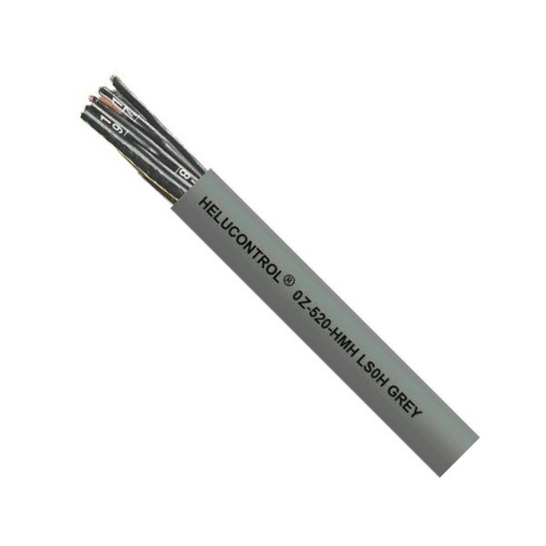 Kabel sterowniczy HELUCONTROL OZ-520-HMH 2x0,75mm2 szary 300/500V bezhalogenowy numerowany olejoodporny B2ca linka Helukabel 500m