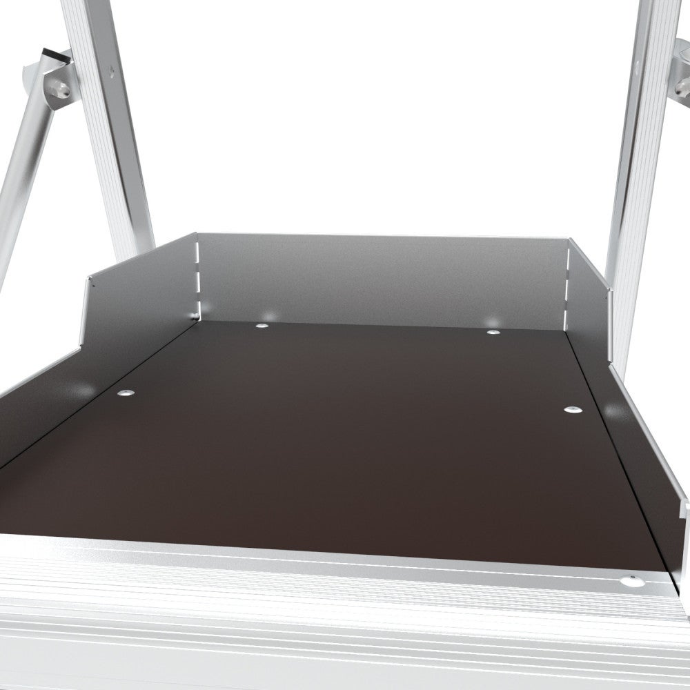 Plateforme de travail mobile TUBESCA-COMABI Sherpamatic 6 marches aluminium garde-corps lisses - 2
