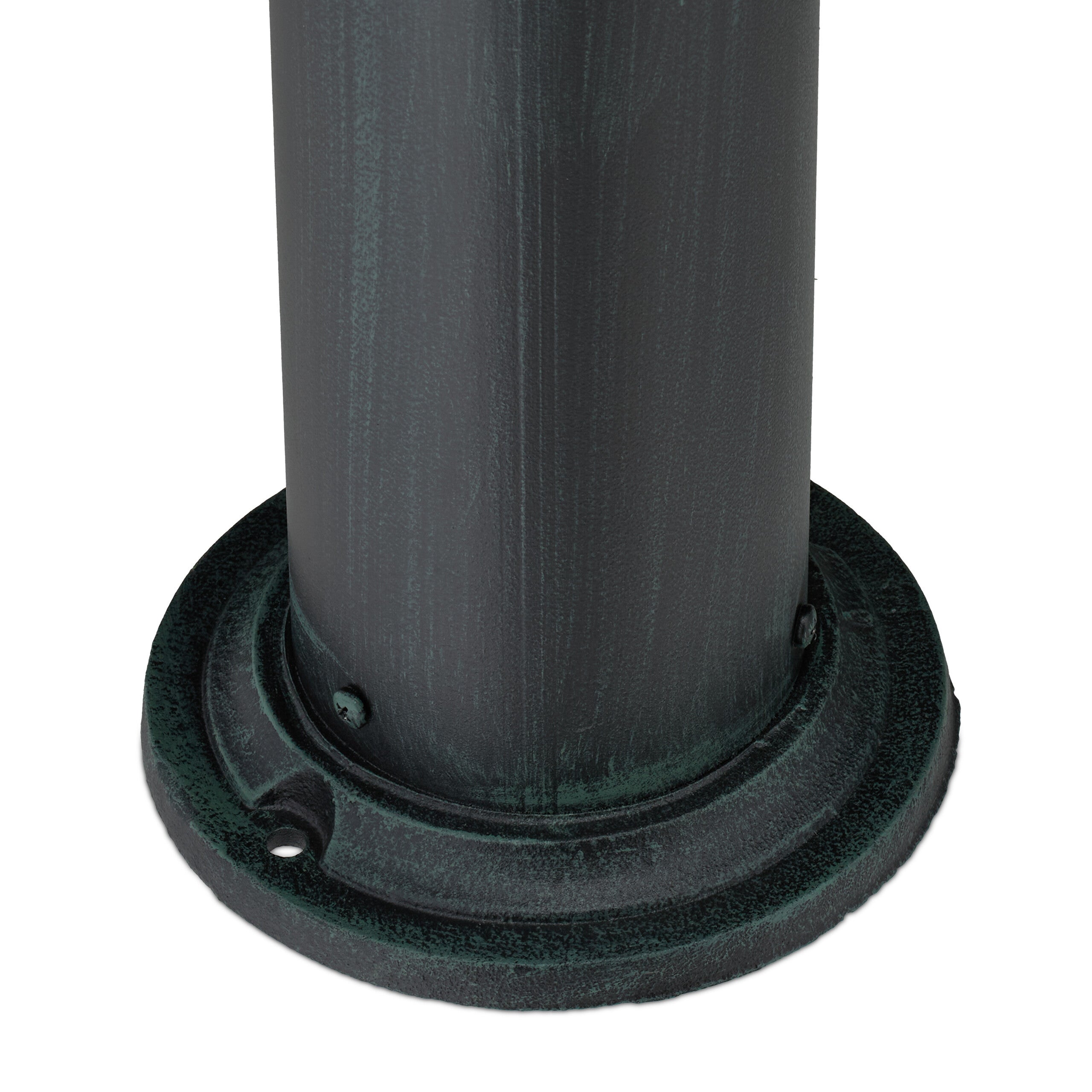 Fontaine extérieure de jardin, design antique, robinet, HLP 91x18x17,5 cm, aussi pour la terrasse, vert foncé, Relaxdays - 6