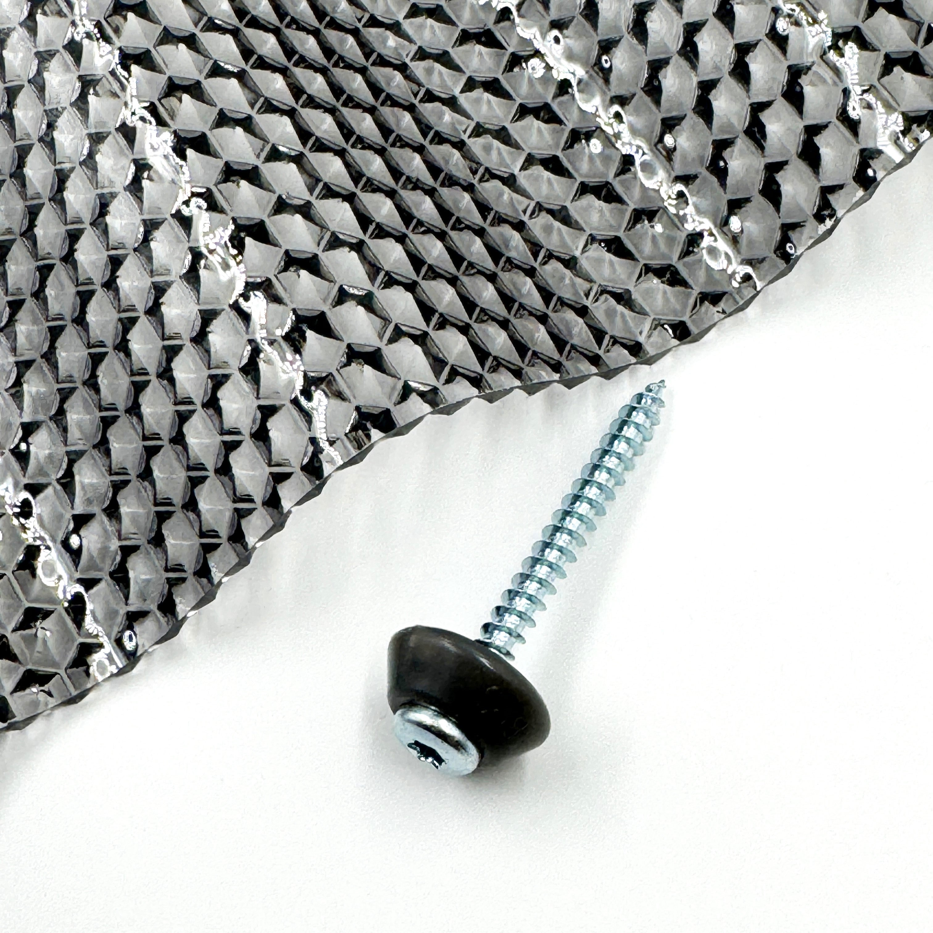 Śruby ocynkowane MK PC DIAMONDS M5 x 50 mm do drewna z szarą podkładką uszczelniającą, do pokrycia z poliwęglanu 50 sztuk