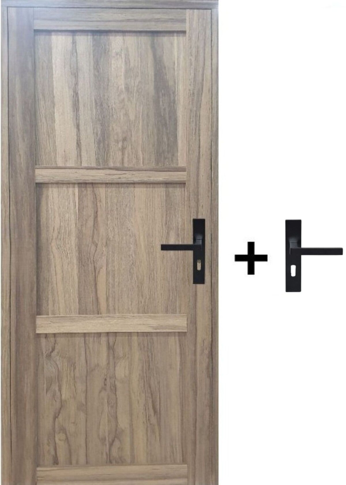 Bloc Porte Frake 3 Panneaux H204 X L83 Poussant Gauche Côte Tableau ...