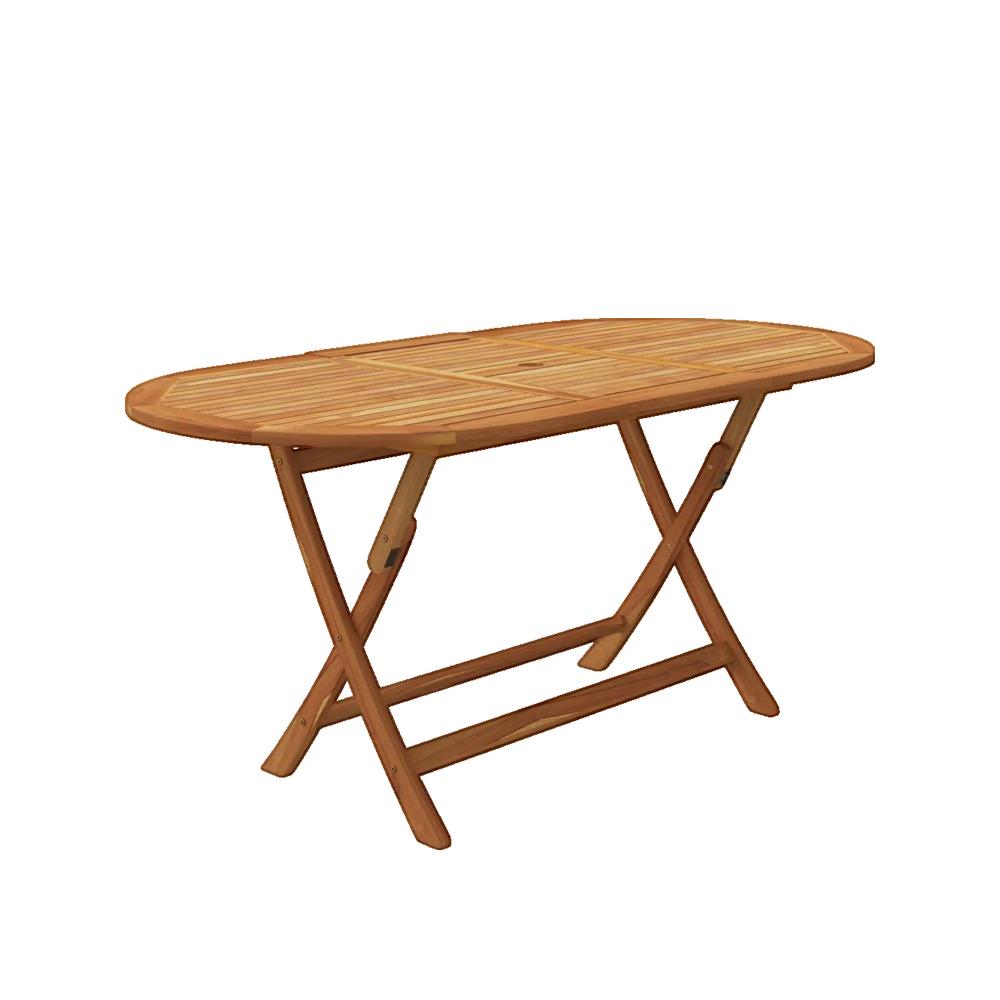 Ensemble à manger d'extérieur pliable 7pcs Bois d'acacia solide vidaXL - 2