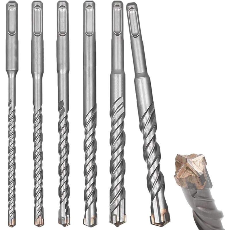 Jeu de 3 forets à béton SDS-plus extra longs (1 m) (12, 16 et 24 mm Jeu de 3 forets à béton SDS-plus extra longs (1 m) (12, 16 et 24 mm