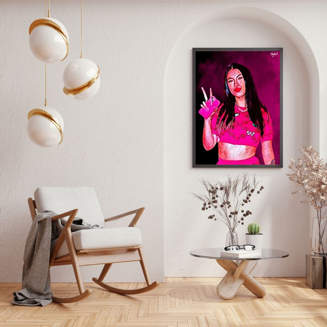 Poster Anna Pepe rapper - 30 x 42 cm Made in Italy - 3