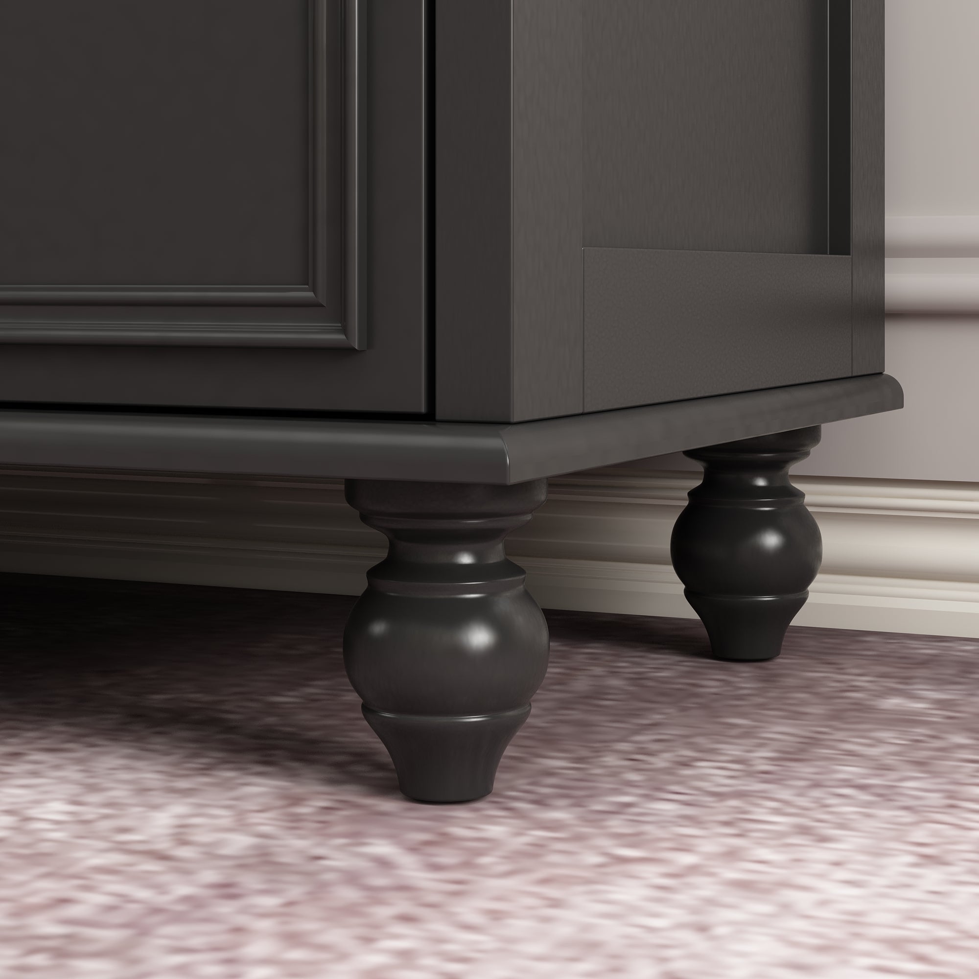 Commode Moderne avec 9 Tiroirs,160x40x80cm,Noir - 6