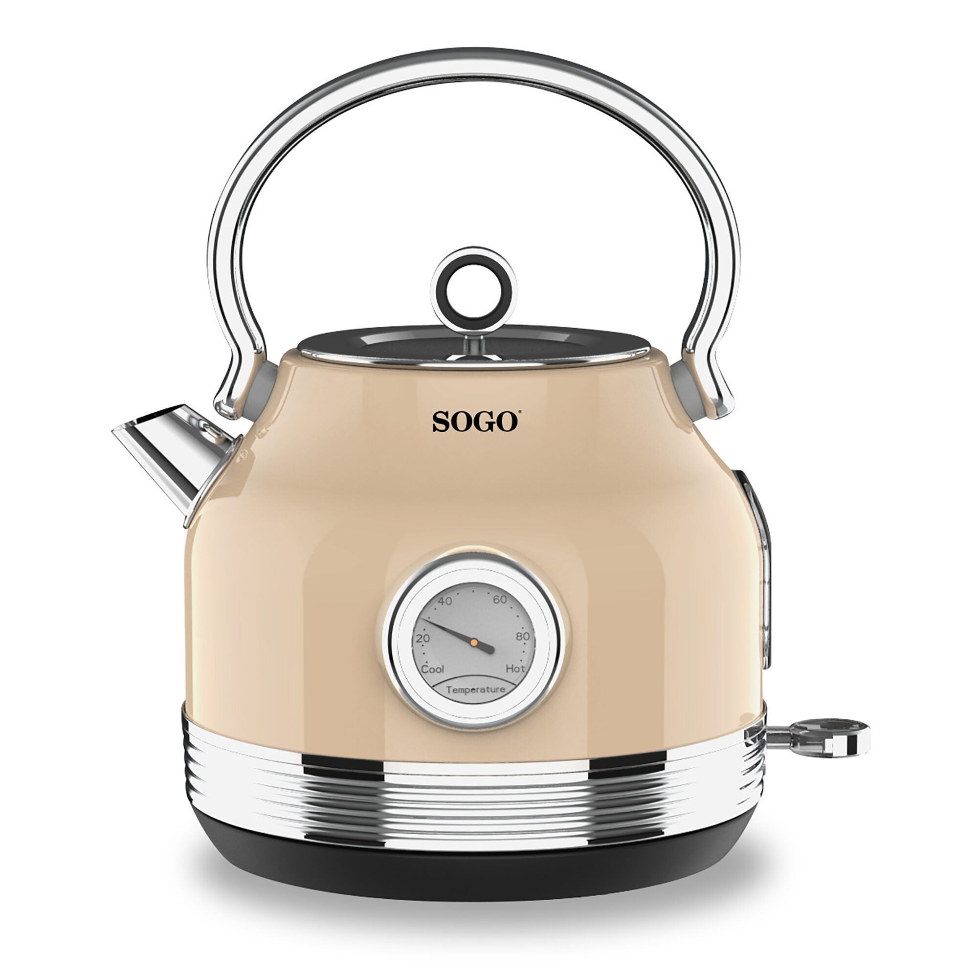 Sogo  Hervidor De Agua Inalambrico Eternal Retro Serie Beige , Leroy Merlin