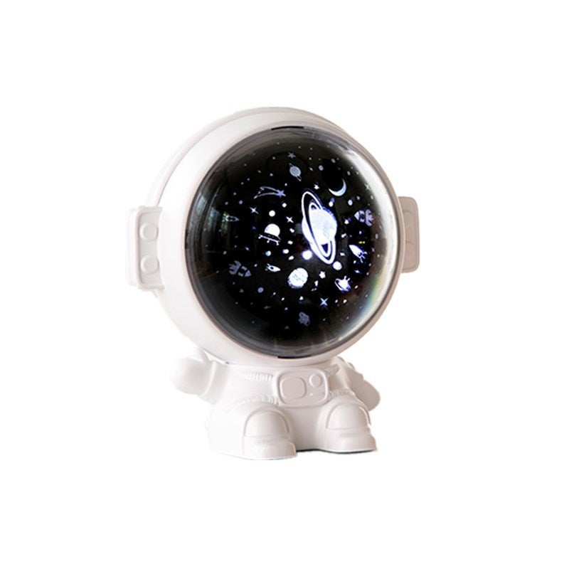 Projektor Astronaut Starry Sky (biały), Astronaut z 8 utworami muzycznymi, 3 motywy projekcji, 4 tryby oświetlenia, lampka nocna USB dla dzieci