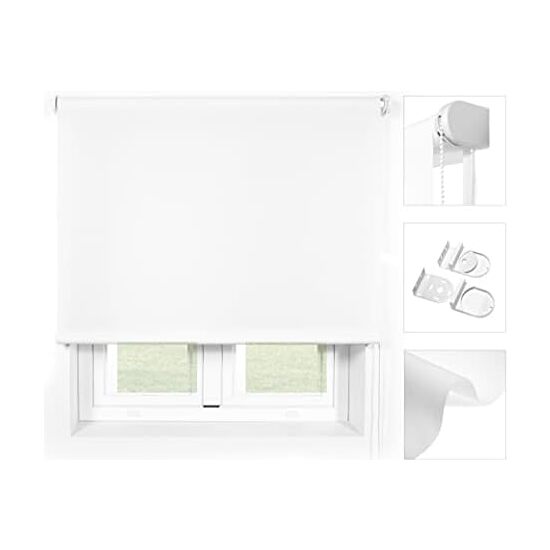 Estor enrollable translúcido - estor tamaño 130x190 - estor color blanco | blindecor