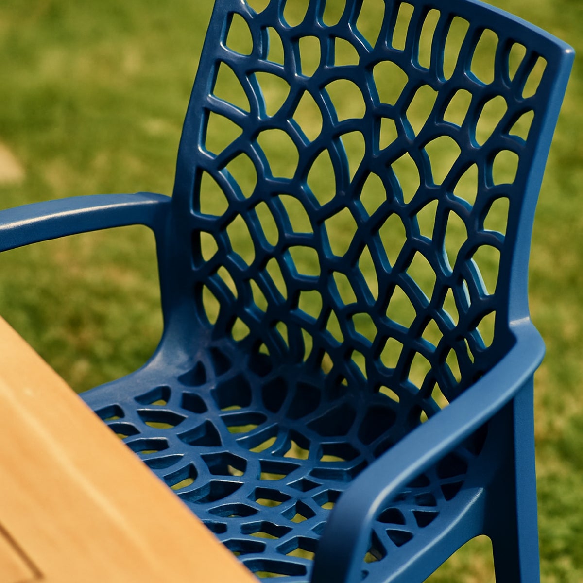 Chaise en polypropylène accoudoirs jardin café Grand Soleil Gruvyer Arm - 3