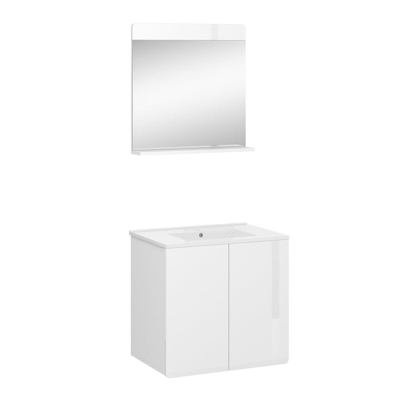 Vicco Zestaw mebli łazienkowych Izan, Biały, 2 części