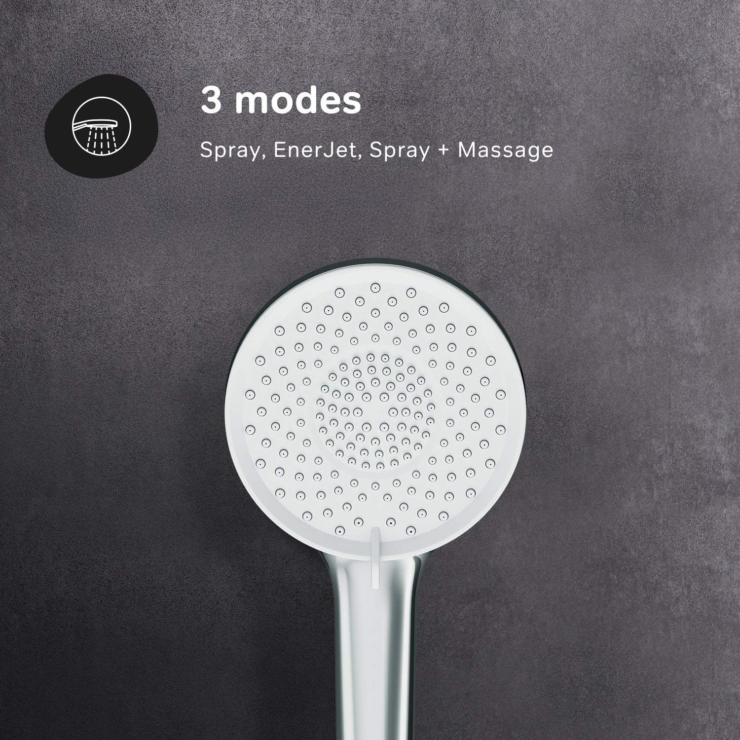 Mitigeur mécanique de baignoire avec douchette et support Robinet Salle de Bain Chromé, X-Joy FXA15000 AM.PM - 6