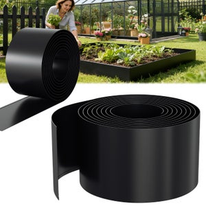 Bordo da giardino Bordo per prato Bordo per erba Bordo per viali in metallo zincato Bordo per aiuola Argento 100x18 cm 25 m | Leroy Merlin