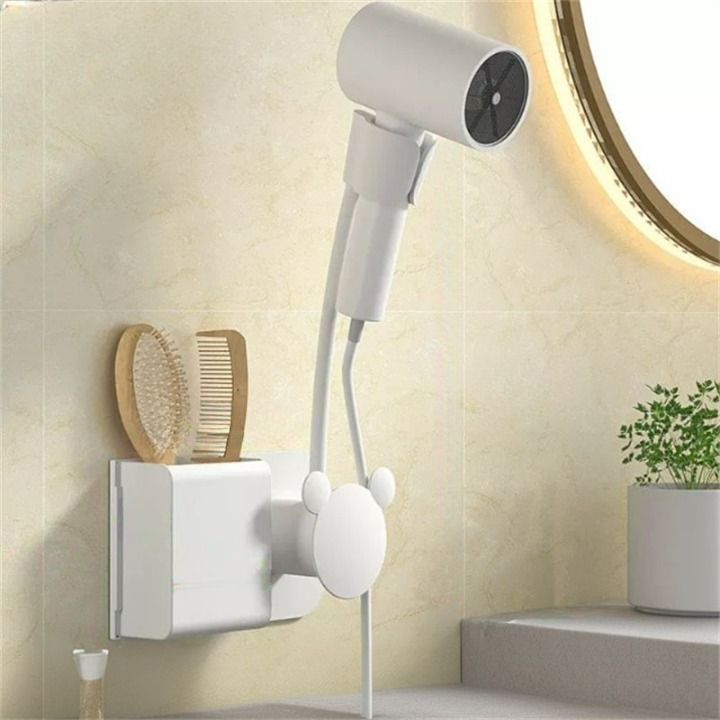 Asciugacapelli A Muro Per Bagno - 1000W Con Accensione Automatica E Timer - Foto 3