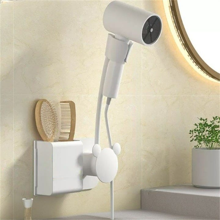 Asciugacapelli A Muro Per Bagno - 1000W Con Accensione Automatica E Timer - Foto 3