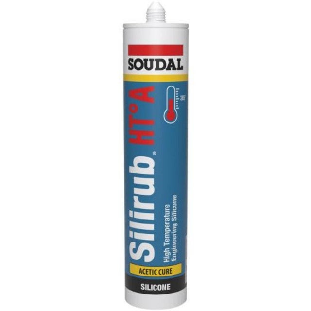 Soudal - Mastic silicone SILIRUB HT° A - Noir 310 ml - 108265
