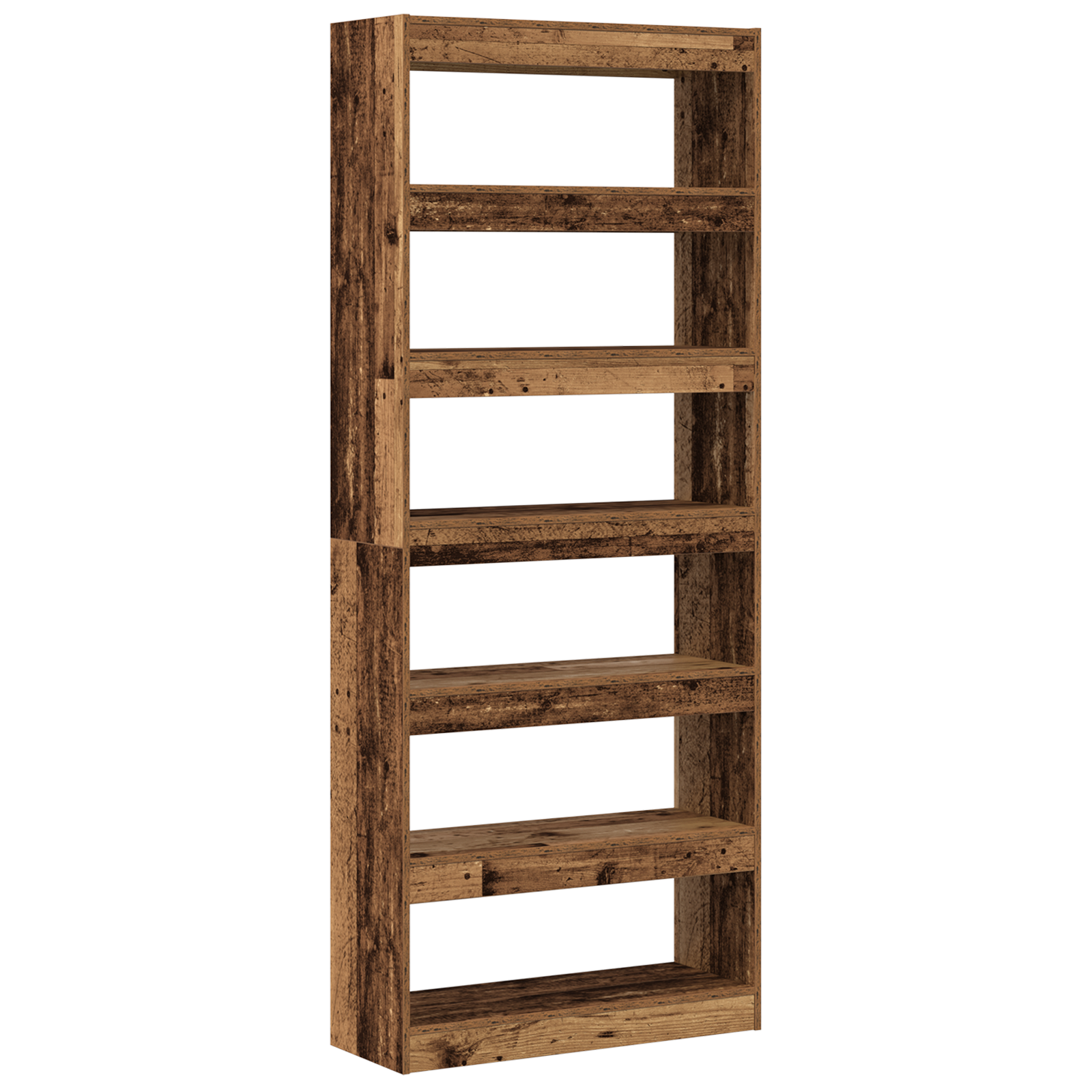 Bibliothèque | Armoire à Livres en vieux bois Vieux bois Bois d ...