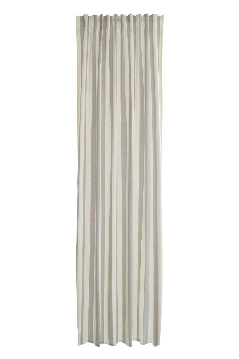 Store Romain RAYA Gris Opaque à œillets - 45 X 130 Cm, Polyester, Légèrement Occultant, Montage Sans Perçage - 10