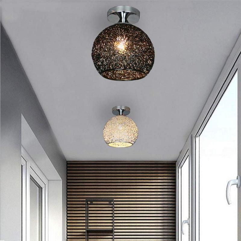 Modern black aluminum ceiling pendant light, light fixture for bedroom ...