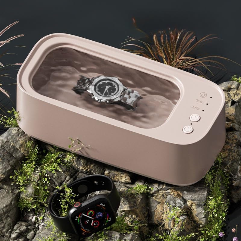 Machine de nettoyage à ultrasons, nettoyeur à vibrations haute fréquence, version de synchronisation à trois vitesses + charge, rose - 4