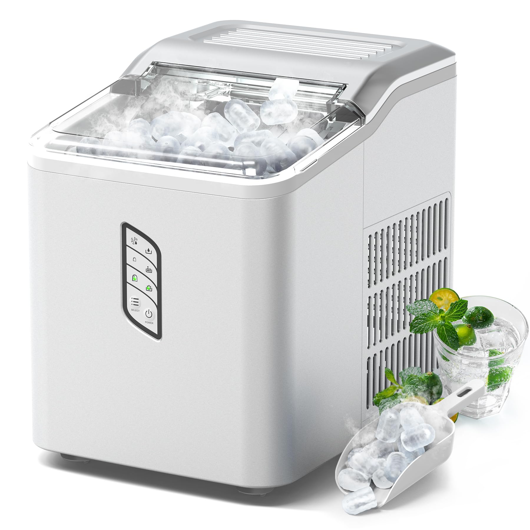 Macchina Ghiaccio Beper P102CON550 - 12kg/24h Con 2 Dimensioni Cubetti - Foto 2