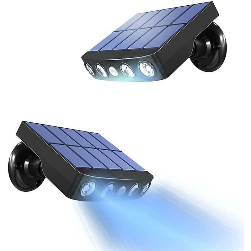 Lampa solarna zewnętrzna, [2 sztuki] Lampa solarna zewnętrzna z czujnikiem ruchu