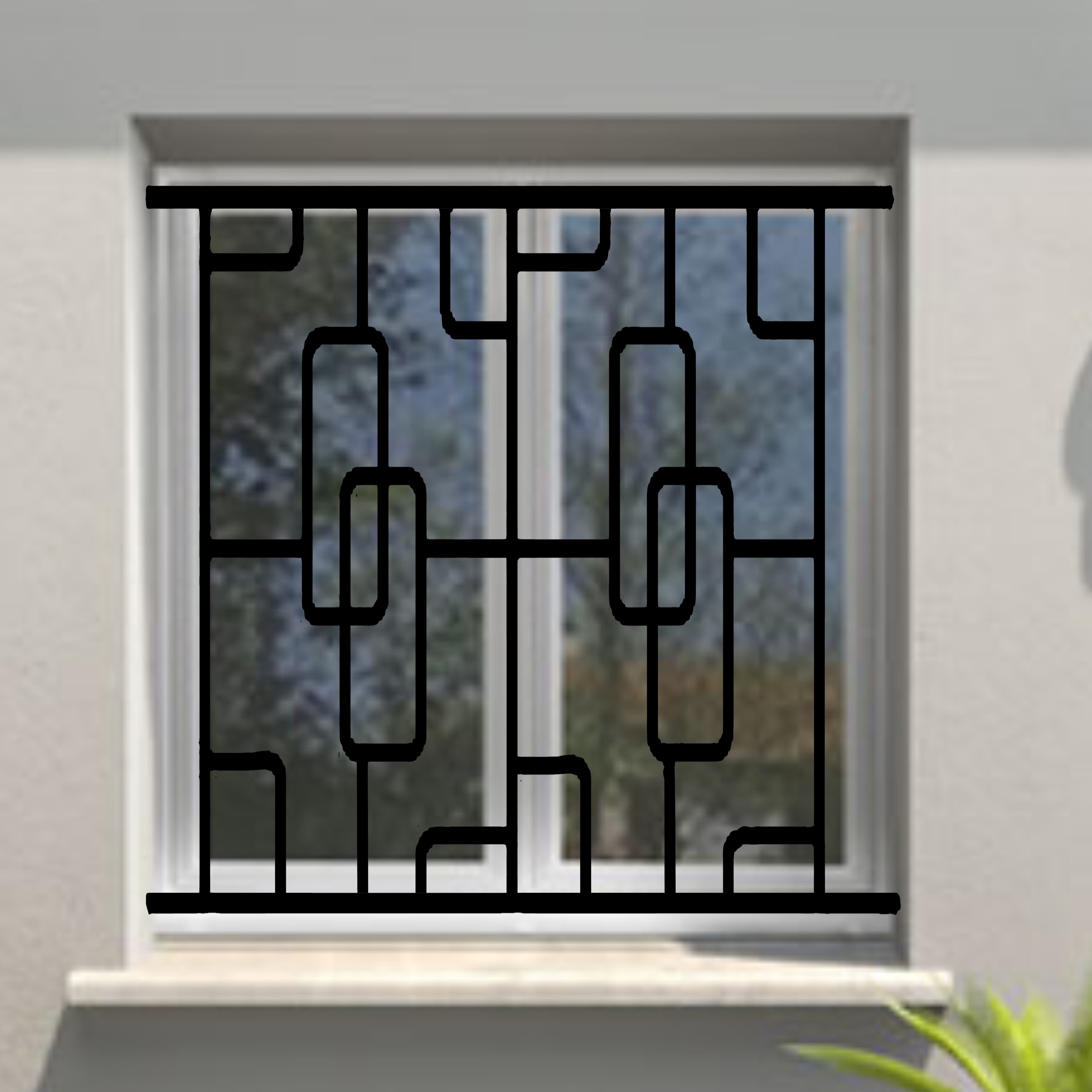 Grata di sicurezza Structural per finestra H = 75 cm x L = 140 cm (dimensione del telaio) - 4