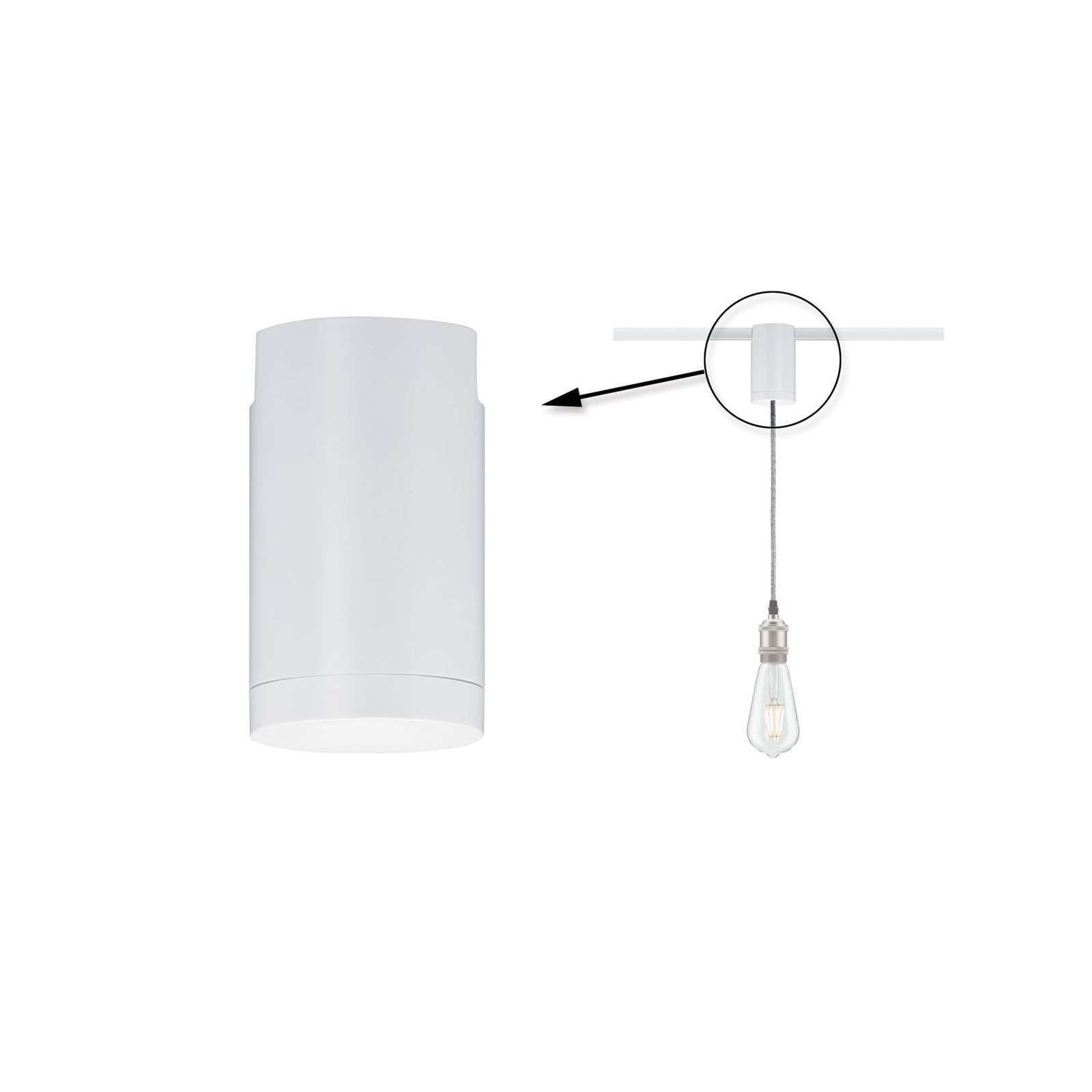 URail Adaptateur de suspension Universal 230V Blanc | Leroy Merlin