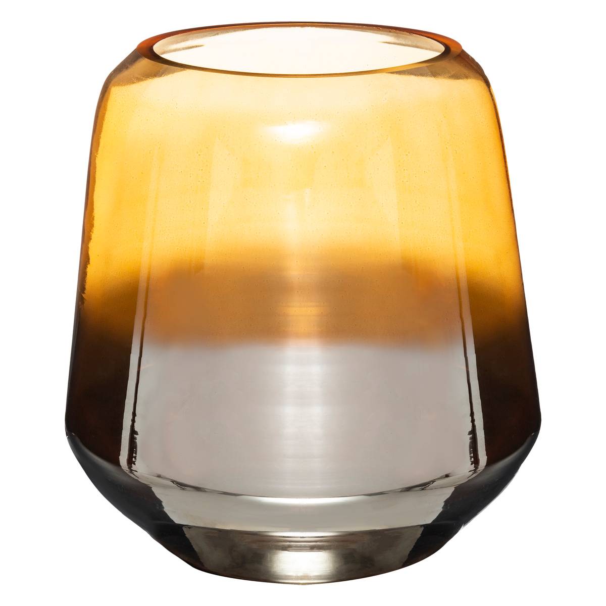 Atmosphera - Vaso rotondo in vetro riciclato verde cachi D23cm | Leroy Merlin