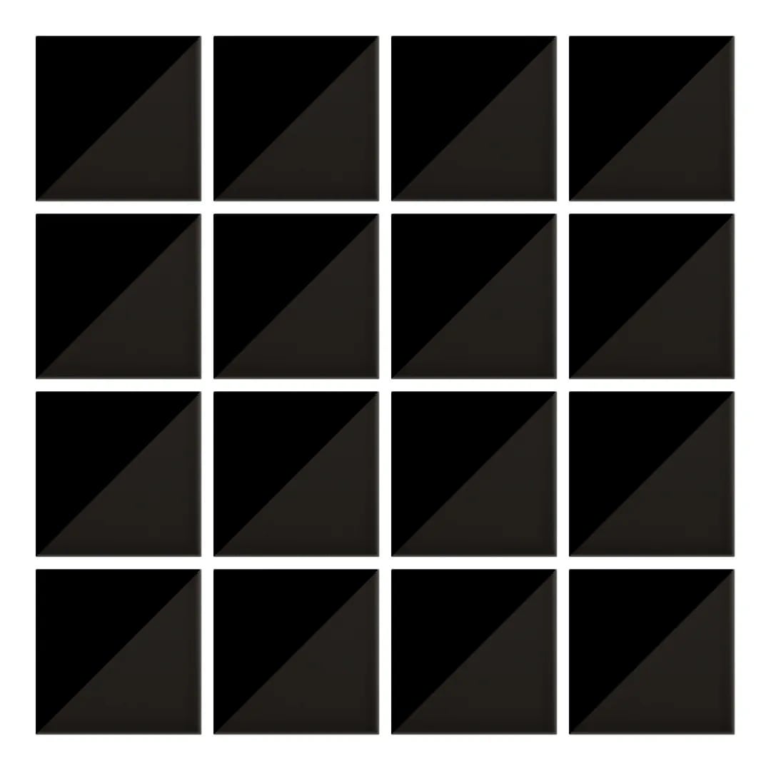 Azulejo Decorativo Color 10x10 cm Trigone Gris Oscuro Brillo (1 unidad ...
