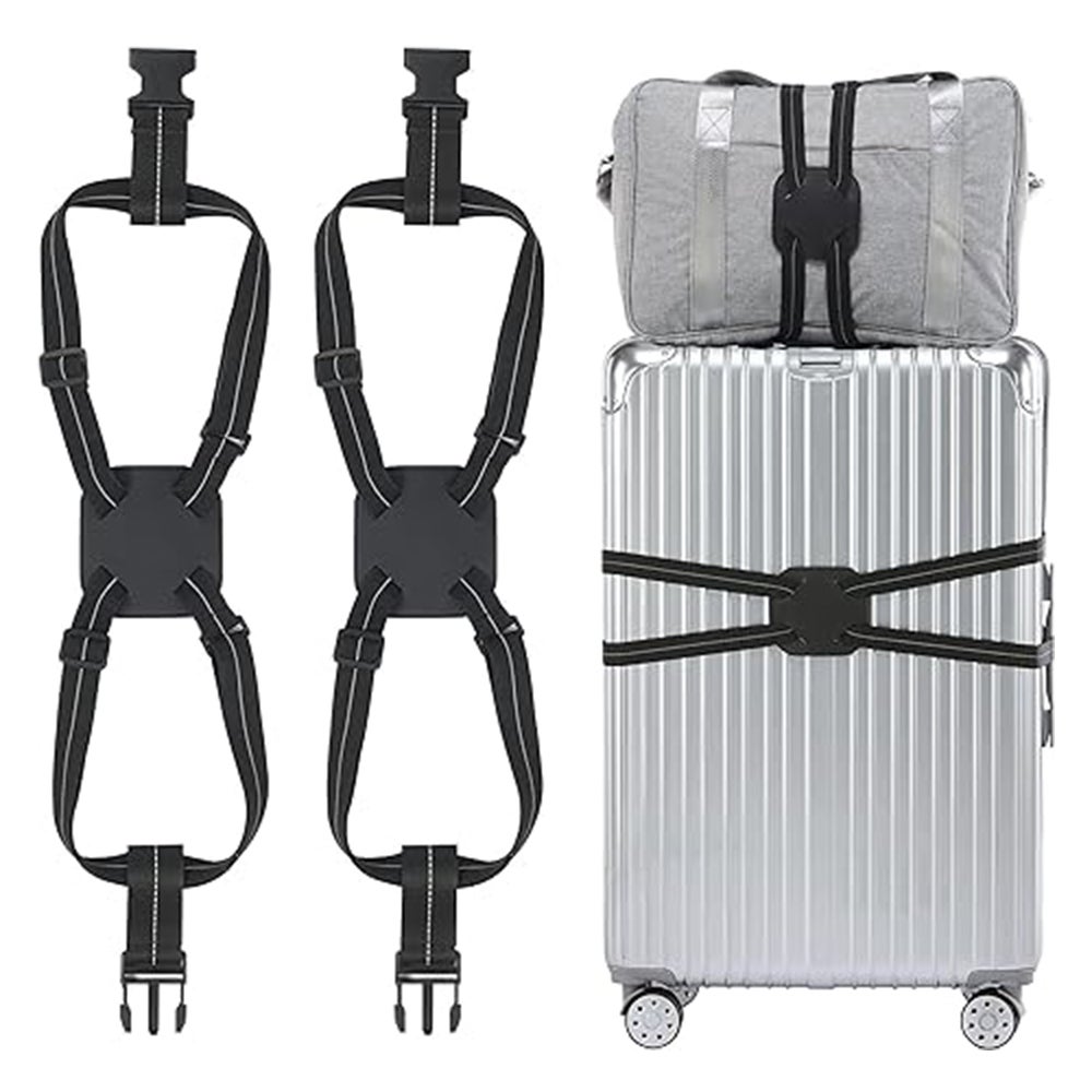 6 Cinghie Per Bagagli Colorate Regolabili 100-188 Cm – Fascette Per Valigie Da Viaggio In Nylon Robusto