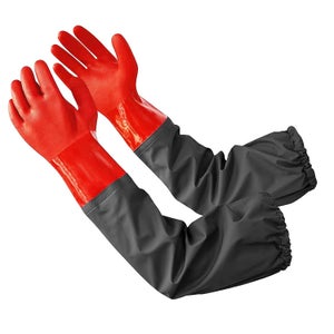 Gants Longs Rouge élasthanne Femme - Manches Extensibles Années 20 - Pour Soirée, Spectacle, Déguisement Vintage