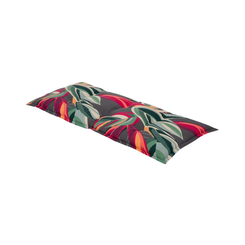Poduszka na ławkę 110 cm motyw roślinny PATIO