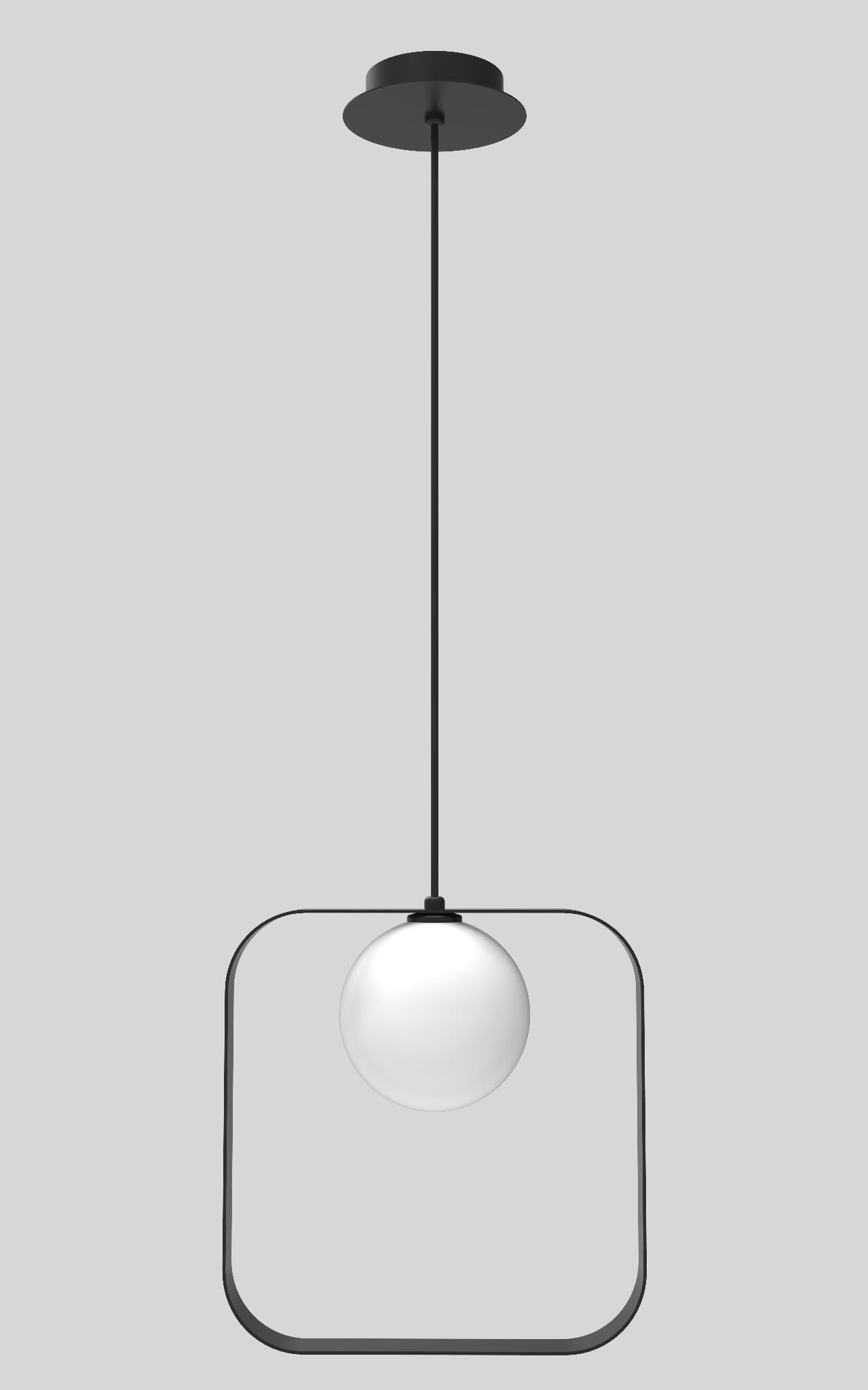Lampa sufitowa wisząca Tula czarno-biała 1xG9x28W wym: 140 x 12 x 26 cm szkło Candellux