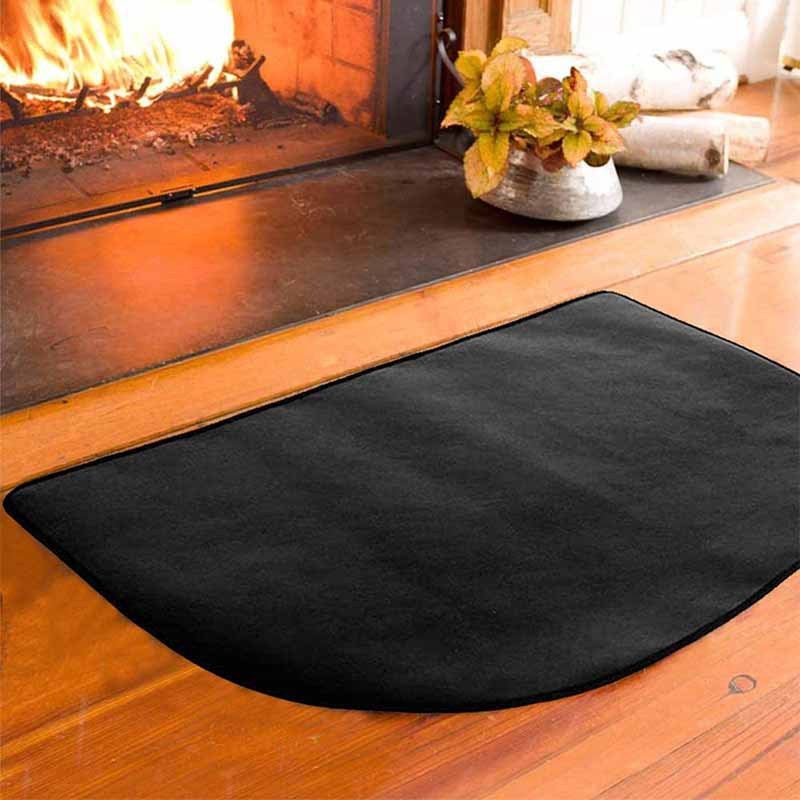 Ognioodporna mata kominkowa 50 x 80 cm (19,7 x 31,5 cala), mata ochronna z włókna szklanego przed żarem do kominków i pieców wewnętrznych - 4